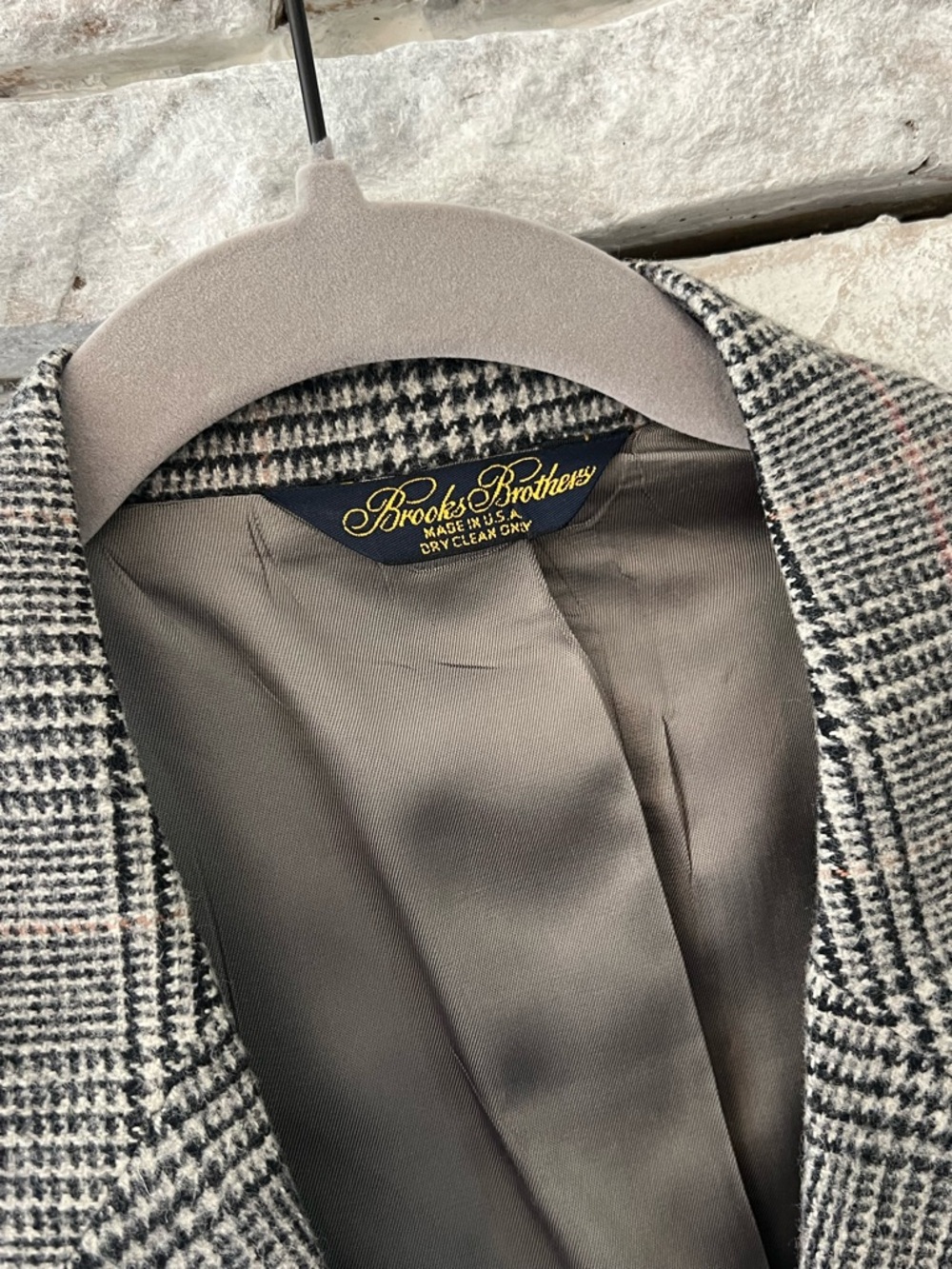 Brooks Brothers Gray Glen Plaid Sport Coat 46L - Picture 3 of 15